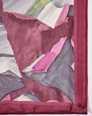 Mauve Satin Printed Saree