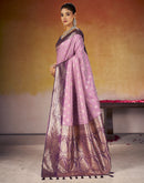 Royal Purple Silk Woven Banarasi Saree
