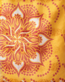 Off White Chanderi Printed Durga Puja Saree