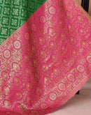 Green Silk Woven Patola Saree