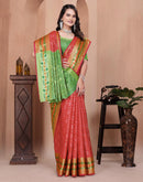 Red Silk Woven Patola Saree