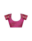 Navy Blue Silk Woven Patola Saree