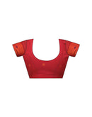 Wine Silk Woven Saree