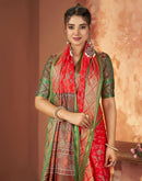 Red Silk Woven Patola Saree
