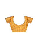 Yellow Silk Woven Saree