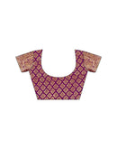 Purple Silk Woven Saree