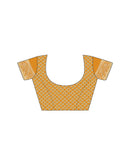 Yellow Silk Woven Saree