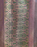 Magenta Silk Woven Patola Saree