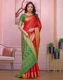 Red Silk Woven Patola Saree