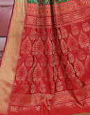 Green Silk Woven Patola Saree