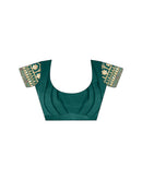 Green Chinnon Sequence Lace Saree