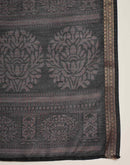 Dusty Wine Silk Printed Saree