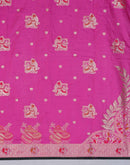 Pink Silk Woven Saree