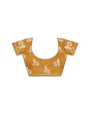 Yellow Chinnon Printed Bandhani Saree