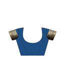 Rama Blue Silk Woven Banarasi Saree