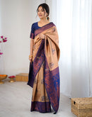 Light Brown Silk Woven Saree