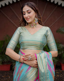 Multicoloured Silk Woven Saree