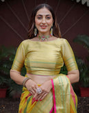 Multicoloured Silk Woven Saree