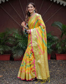 Multicoloured Silk Woven Saree