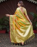 Multicoloured Silk Woven Saree
