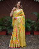 Multicoloured Silk Woven Saree