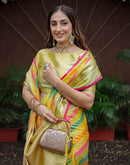 Multicoloured Silk Woven Saree