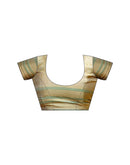 Beige Silk Woven Saree