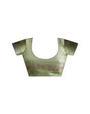 Pista Green Silk Woven Saree