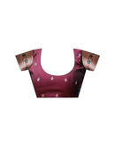 Yellow Silk Woven Saree