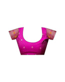 Pink Silk Woven Saree