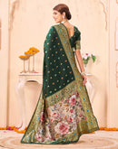 Green Silk Woven Banarasi Saree