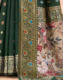 Green Silk Woven Banarasi Saree