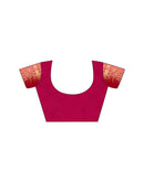 Pink Silk Woven Banarasi Saree
