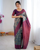 Green Silk Woven Banarasi Saree