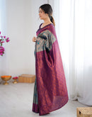 Green Silk Woven Banarasi Saree