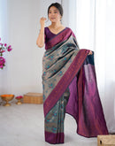 Green Silk Woven Banarasi Saree