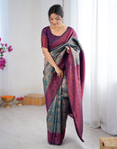 Green Silk Woven Banarasi Saree