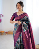 Green Silk Woven Banarasi Saree