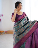 Green Silk Woven Banarasi Saree