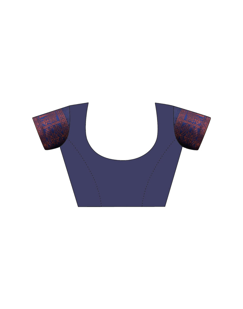 Beige Silk Woven Saree