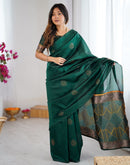 Green Silk Woven Saree