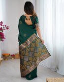 Green Silk Woven Saree