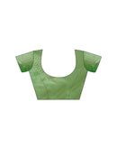 Parrot Green Silk Woven Saree