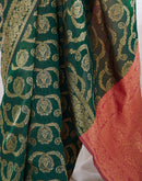 Dark Green Silk Woven Saree
