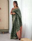 Green Silk Woven Saree