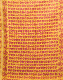 Dusty Orange Chanderi Cotton Floral Printed Saree