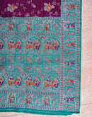 Purple Silk Woven Saree