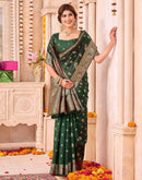 Green Silk Woven Saree