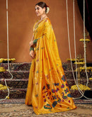 Yellow Silk Woven Paithani Saree