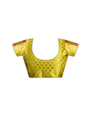 Lime Green Silk Woven Paithani Saree